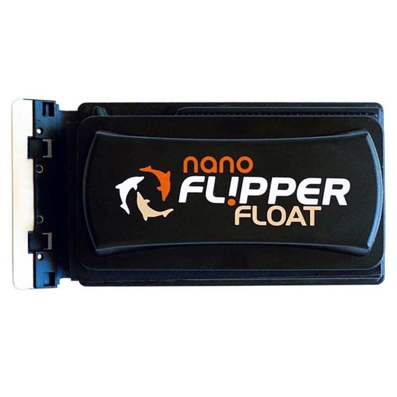 Flipper Nano FLOAT 2 in 1 Magnetic Aquarium Algae Cleaner - Up to 1-4" (6mm) or 25 Gallons