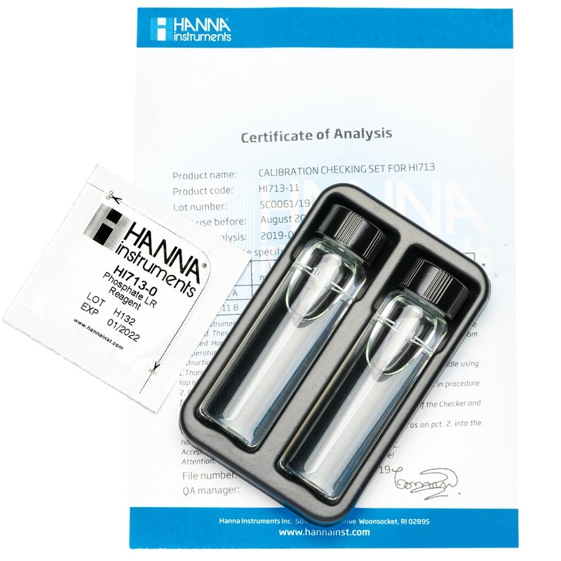 Hanna Marine Phosphate Low Range Checker HC Calibration Check Set HI713-11