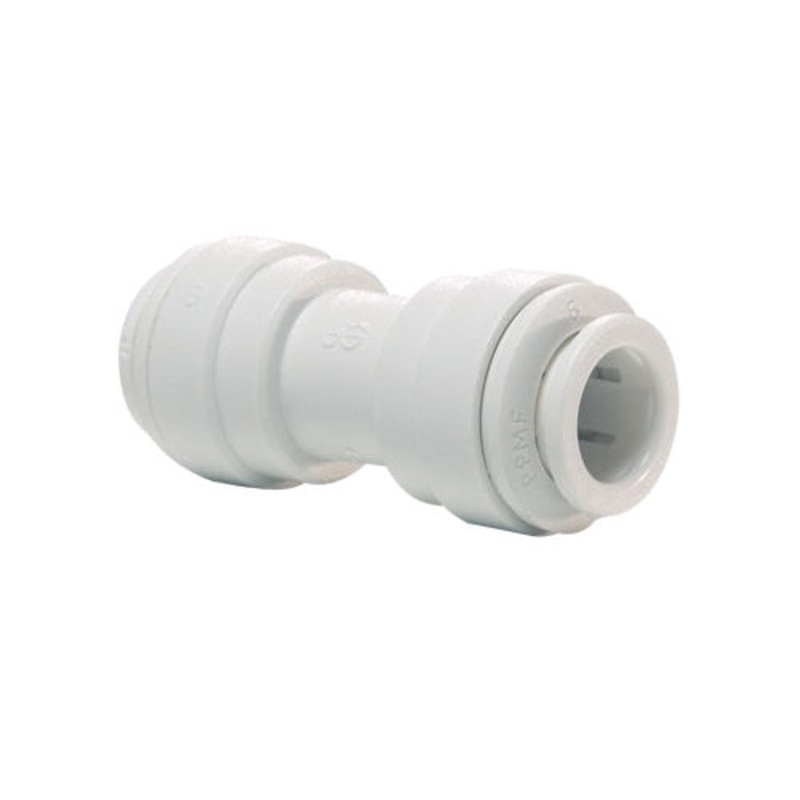 John Guest Reverse Osmosis RO Fitting - PP0408W Straight Union 1/4 Inch