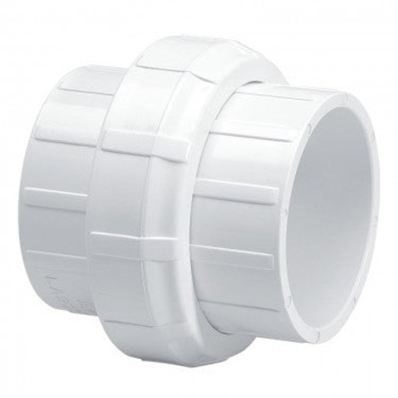 PVC Union Fitting Threaded White - 1 1/2 Inch