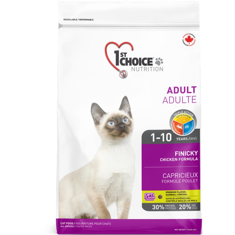 1st Choice Nutrition Finicky Chicken Dry Adult Cat Food - 2.72kg