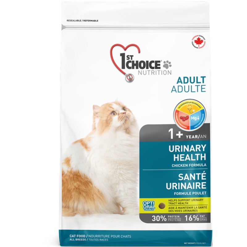 1st Choice Nutrition Urinary Health Chicken Dry Adult Cat Food - 1.8kg
