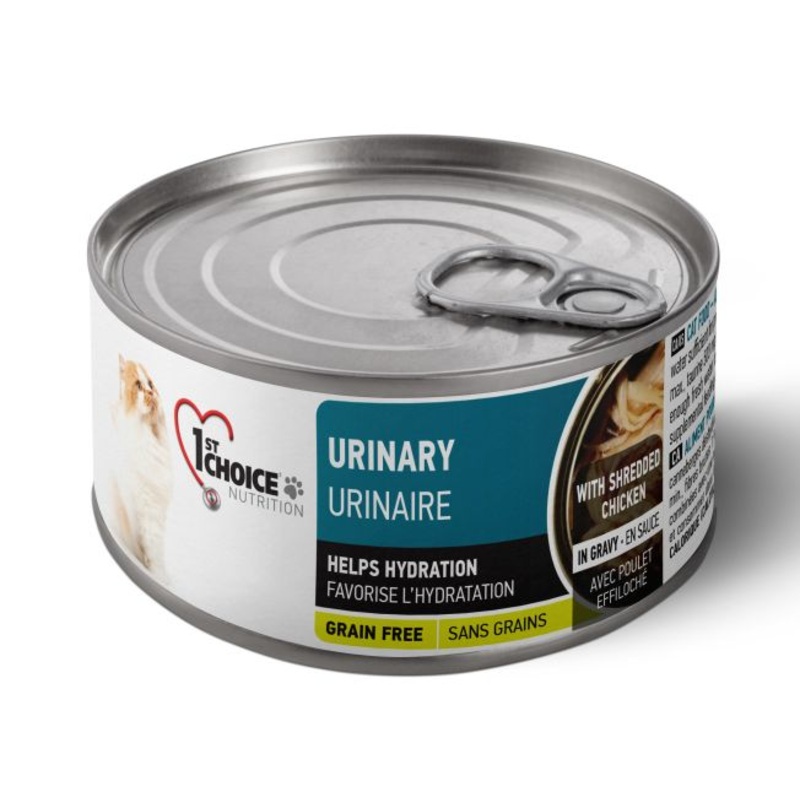 1st Choice Nutrition Urinary Health Shredded Chicken Adult Wet Cat Food - 85g