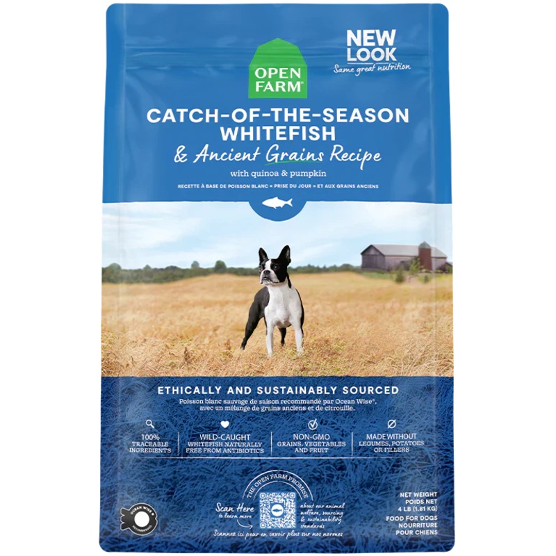 Open Farm Catch-of-the-Season Whitefish & Ancient Grains Dry Dog Food - 4lb