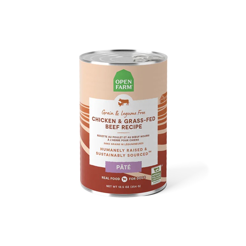 Open Farm Chicken & Grass Fed Beef Pt Wet Dog Food - 12.5oz