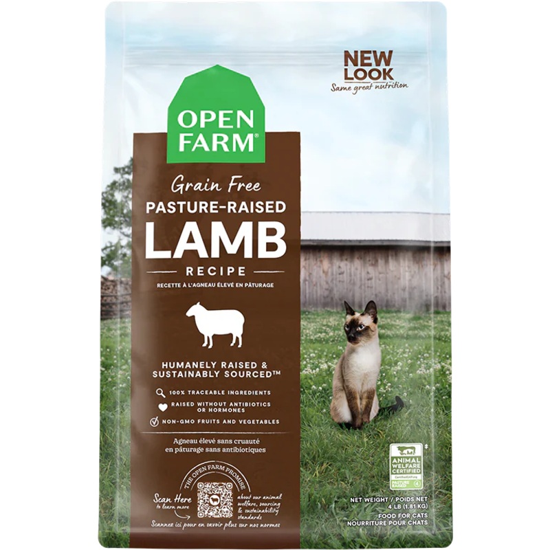 Open Farm Homestead Pasture Raised Lamb Dry Cat Food - 4lb