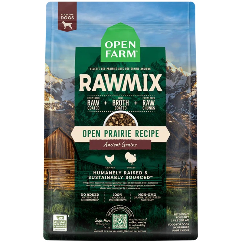 Open Farm Open Prairie Ancient Grains RawMix Dry Dog Food - 3.5lb