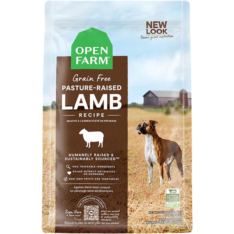 Open Farm Pasture Raised Lamb Grain Free Dry Dog Food - 4lb