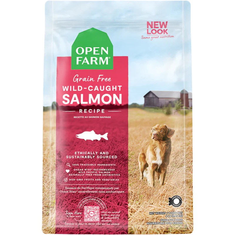 Open Farm Wild Caught Salmon Grain Free Dry Dog Food - 22lb