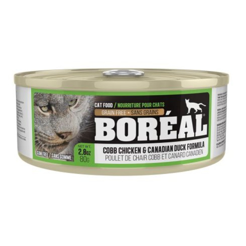 Boreal Cobb Chicken and Canadian Duck Wet Cat Food Can - 80g