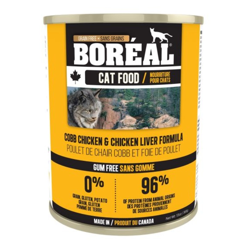 Boreal Cobb Chicken and Chicken Liver Wet Cat Food Can - 369g