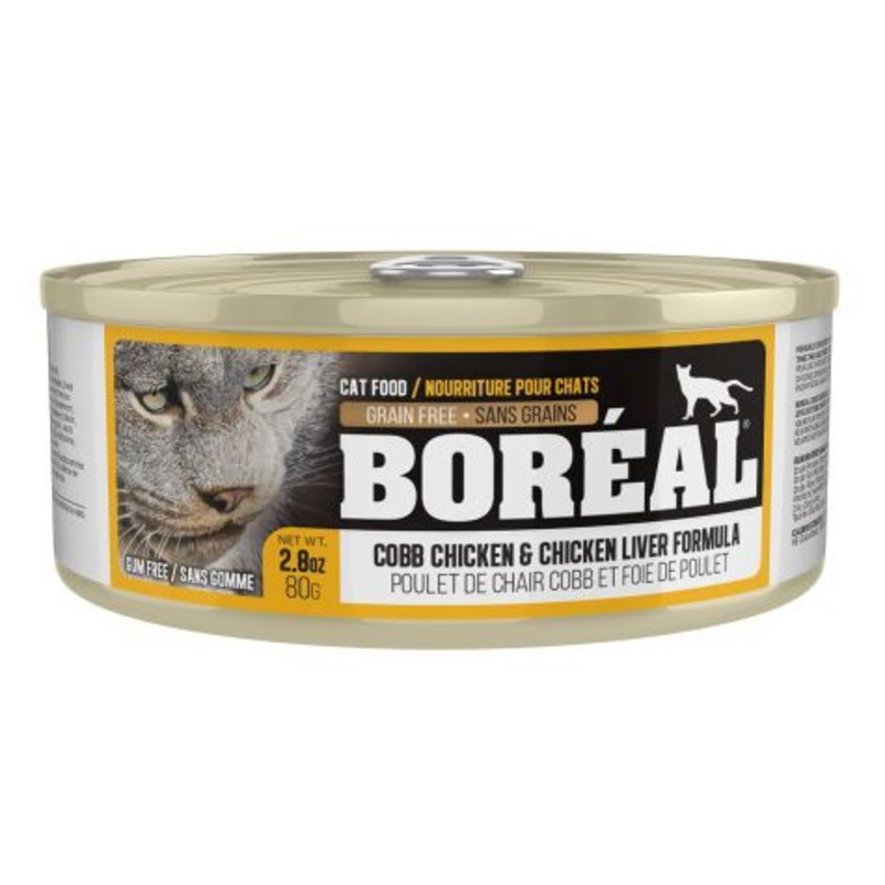 Boreal Cobb Chicken and Chicken Liver Wet Cat Food Can - 80g