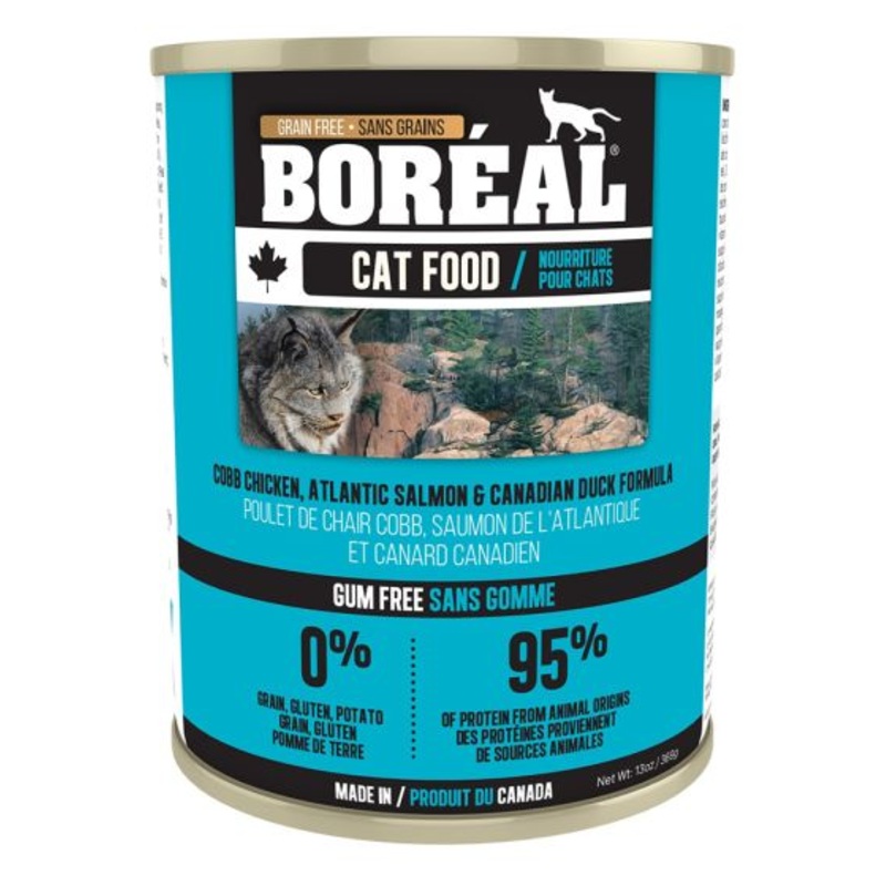Boreal Cobb Chicken, Canadian Duck & Atlantic Salmon Wet Cat Food Can - 369g