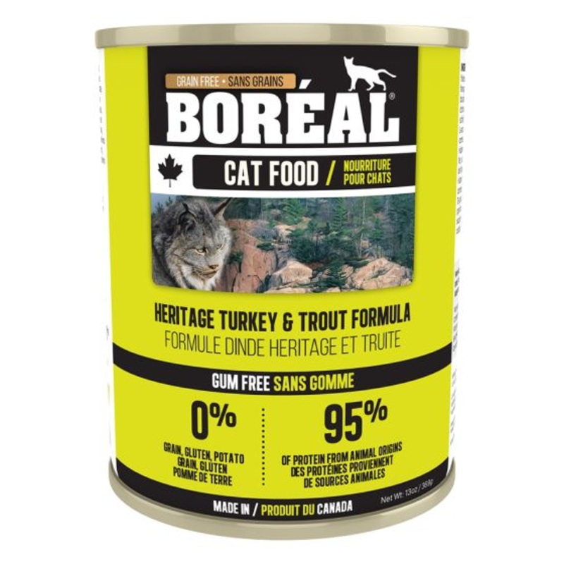 Boreal Heritage Turkey & Trout Wet Cat Food Can - 369g
