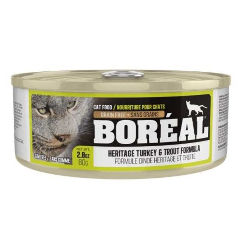 Boreal Heritage Turkey & Trout Wet Cat Food Can - 80g
