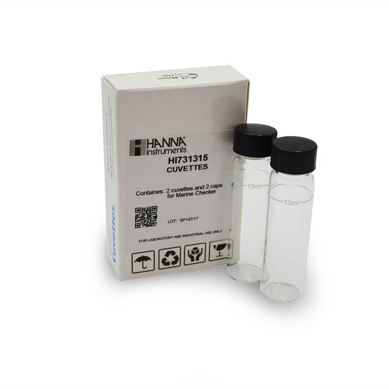 Hanna Instruments Glass Cuvettes and Caps for Checker HC Colorimeters - Set Of 2