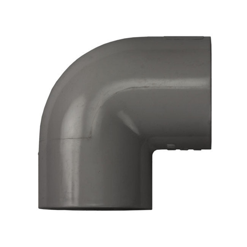 PVC 90 Degree Elbow Schedule 80 - 1 1/4 Inch Grey