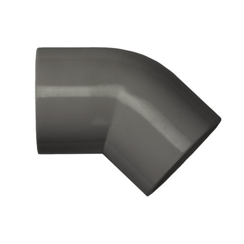 PVC 45 Degree Elbow Schedule 80 - 1 1/4 Inch Grey