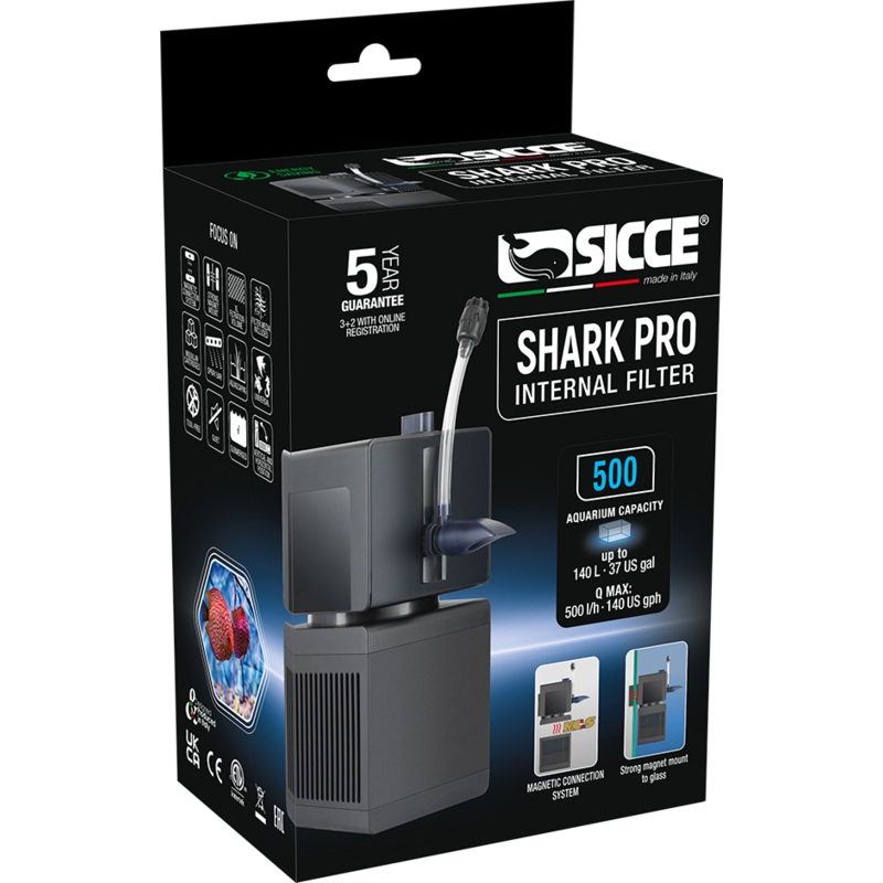 Sicce Shark PRO 500 Internal Filter (140 GPH)