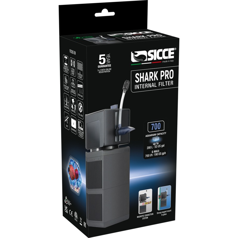 Sicce Shark PRO 700 Internal Filter (190 GPH)