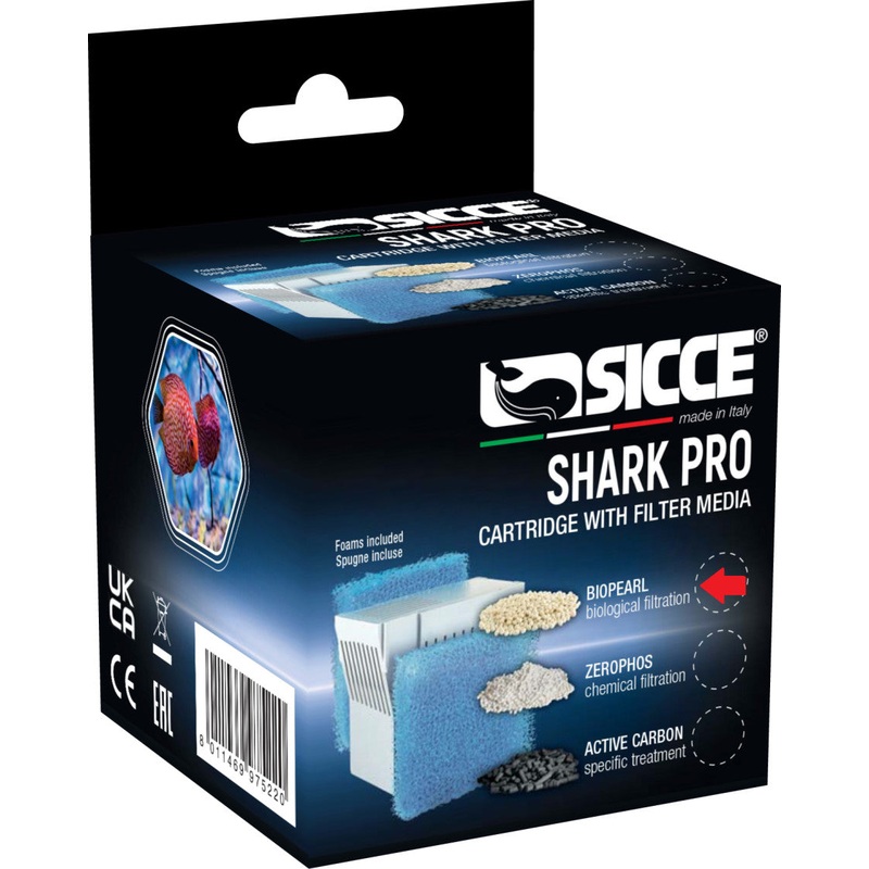 Sicce Shark Pro BioPearl Cartridge with 20Ppi Sponge