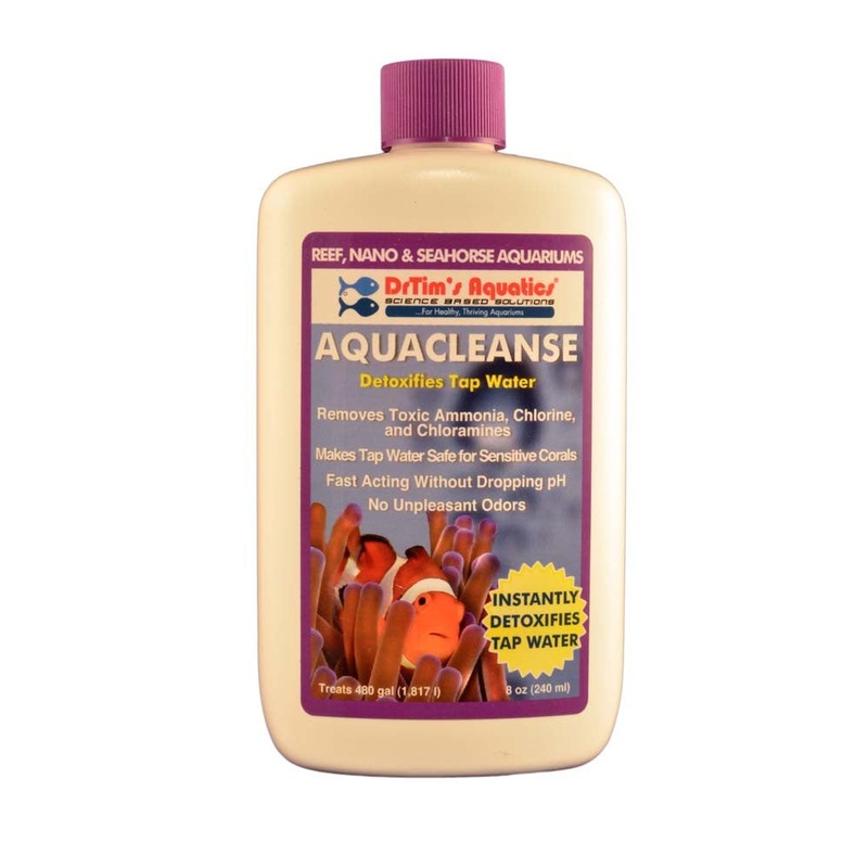 DrTims Aquatics AquaCleanse Tapwater Detoxifier for Reef 8oz