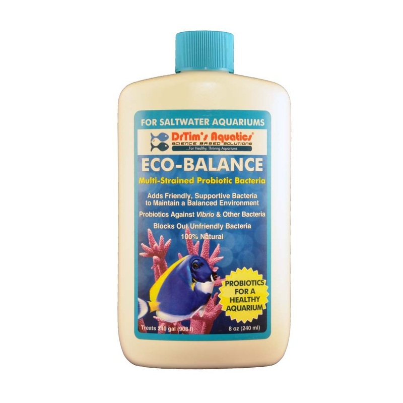 DrTims Aquatics Eco-Balance Probiotic Bacteria for Saltwater 8oz