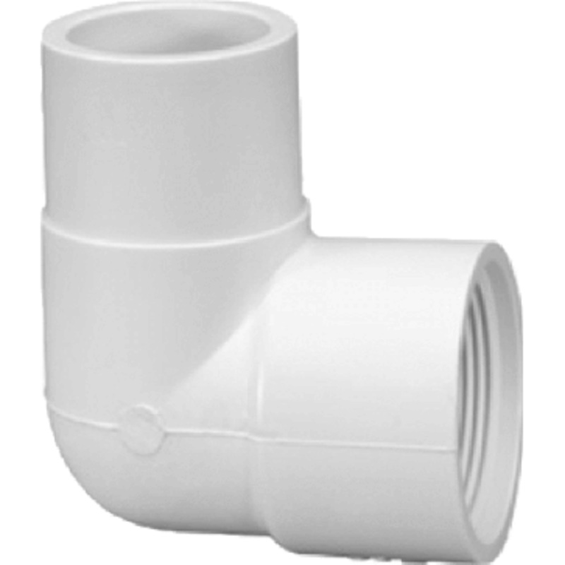 PVC 90 Degree Street Elbow Sp x Fpt - 1/2 Inch