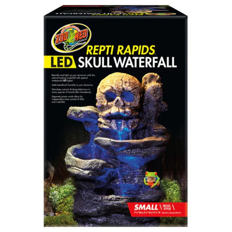 Zoo Med Repti Rapids LED Waterfall - Skull