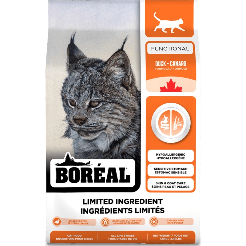 Boreal Functional Limited Ingredient Duck Dry Cat Food - 4.5kg