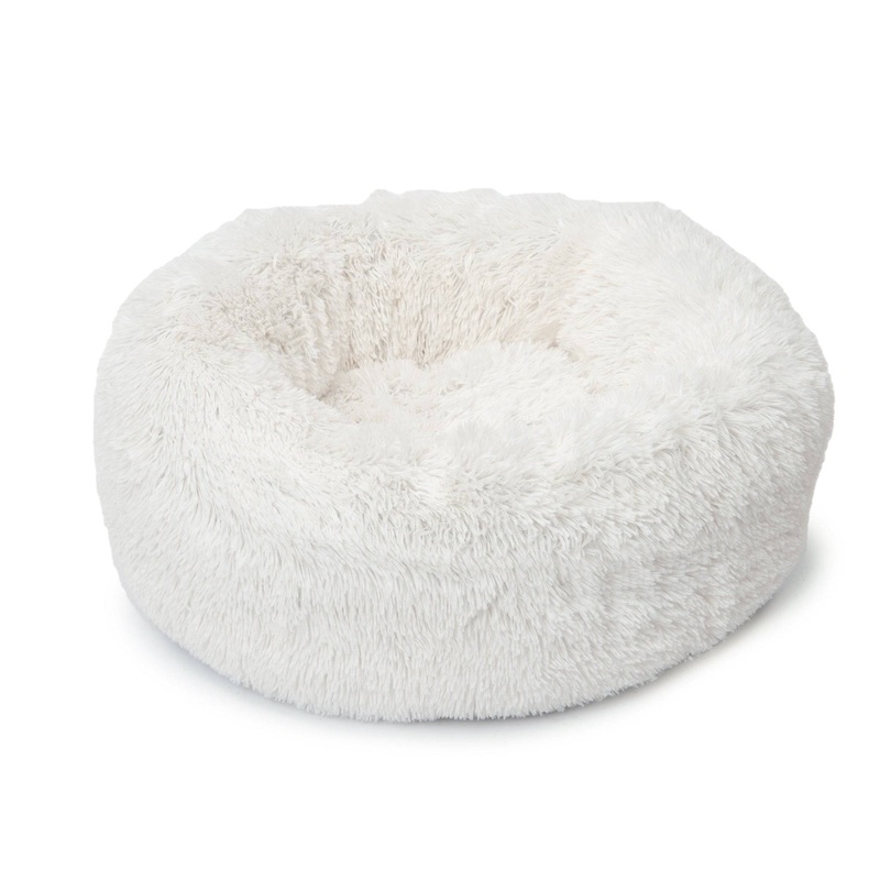 Catit Fluffy Bed - White - 20in Diameter
