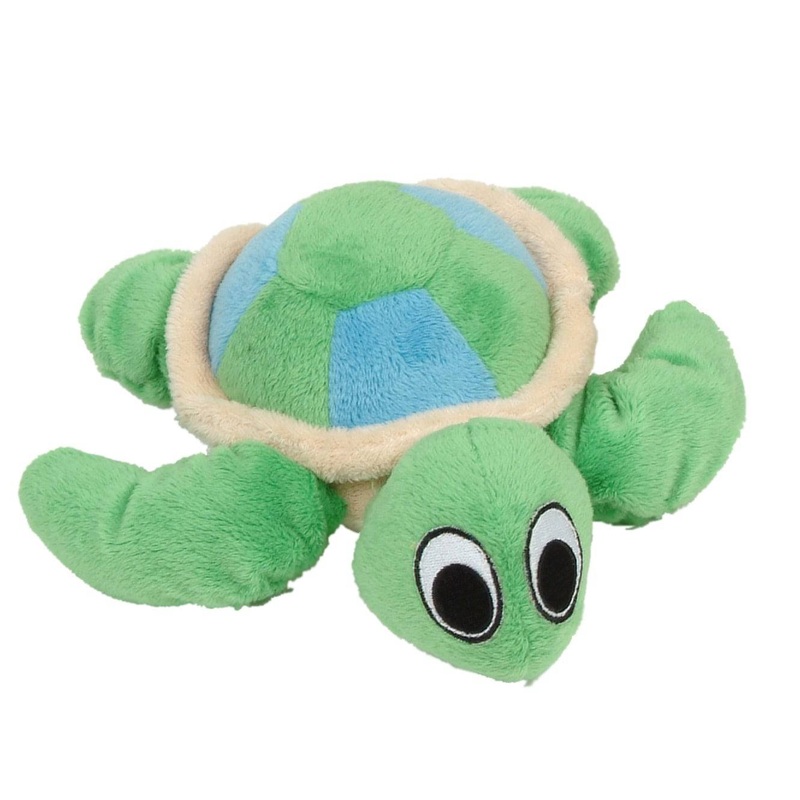 Dogit inPuppy Luvzin Plush Dog Toy with Squeaker - Green Turtle
