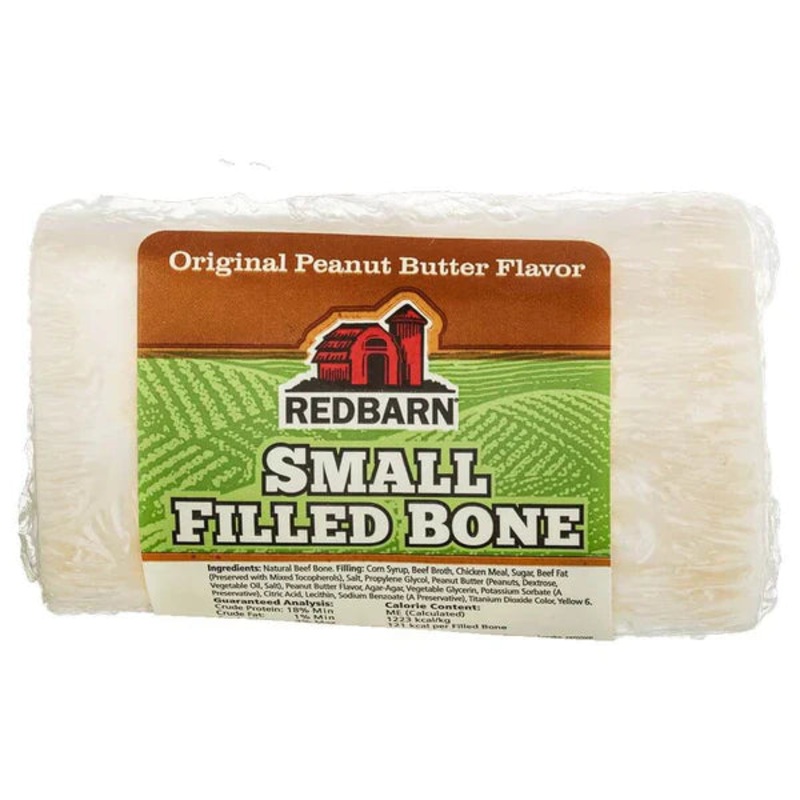 Redbarn Filled Bone Peanut Butter Dog Treat - Small - 1pc