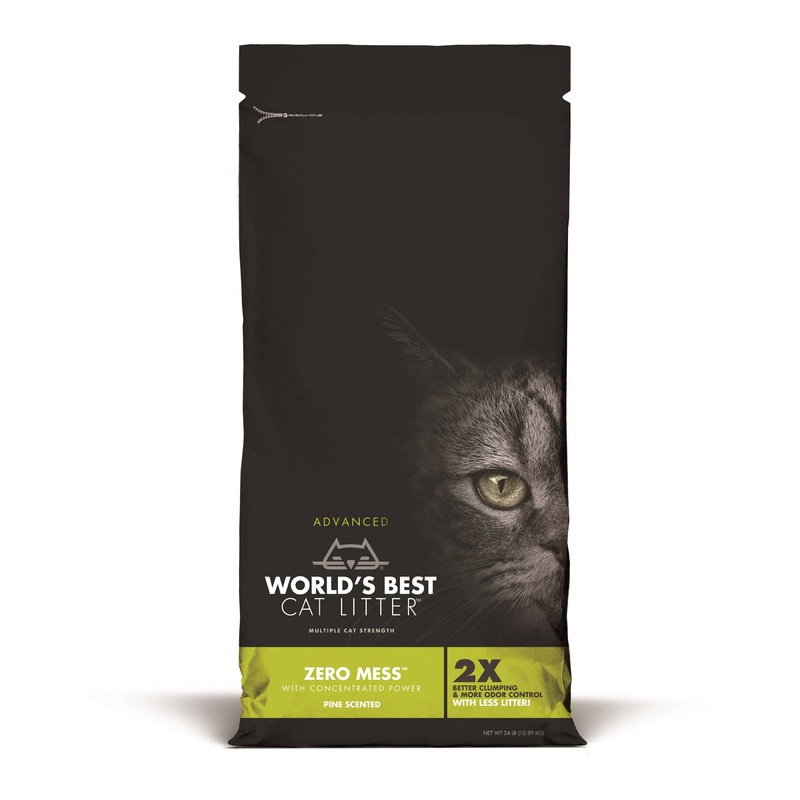 World's Best Cat Litter Zero Mess Pine Scented Clumping - 24lb