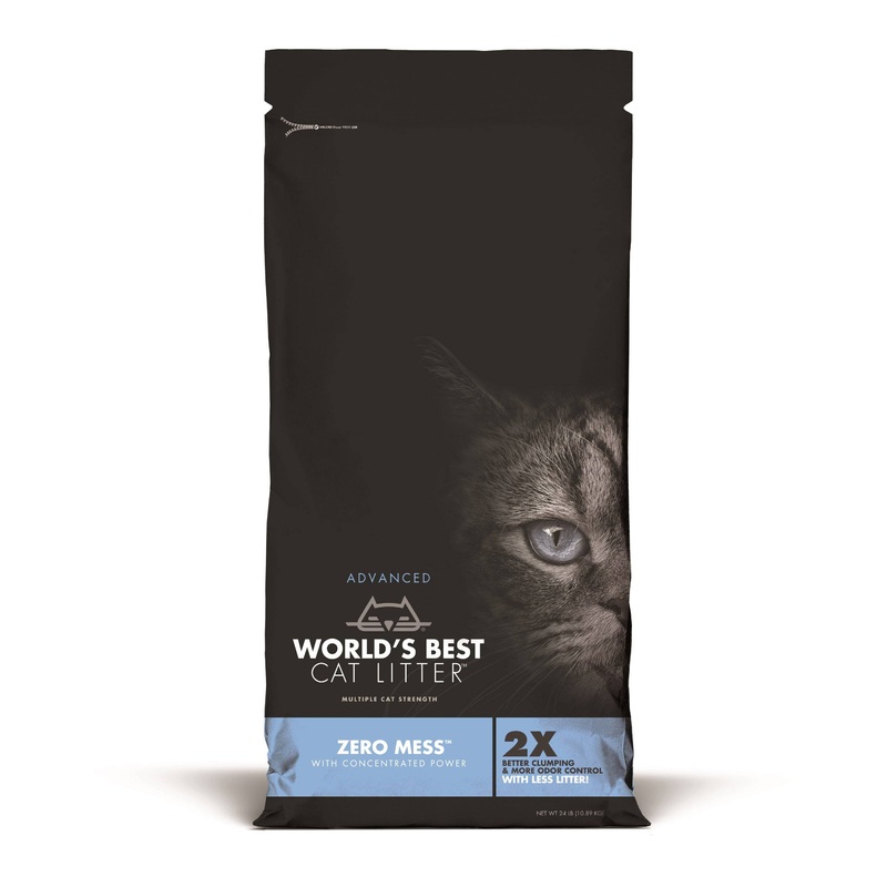 World's Best Cat Litter Zero Mess Unscented Clumping - 24lb