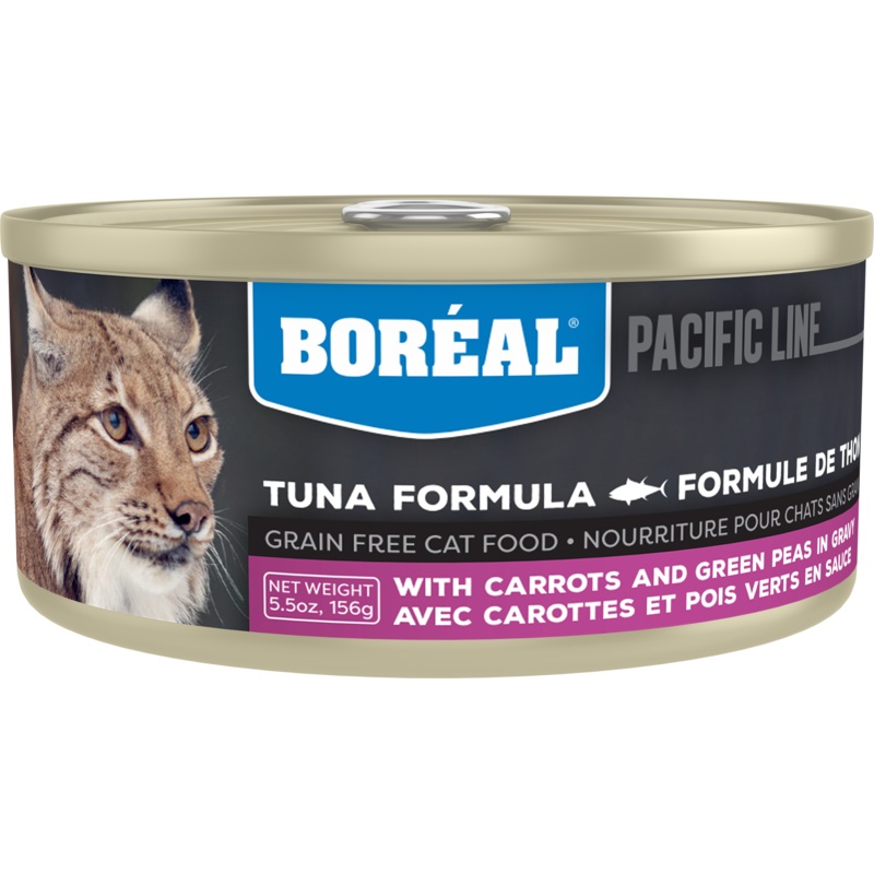 Boreal Red Tuna, Carrot & Green Pea in Gravy Wet Cat Food Can - 156g