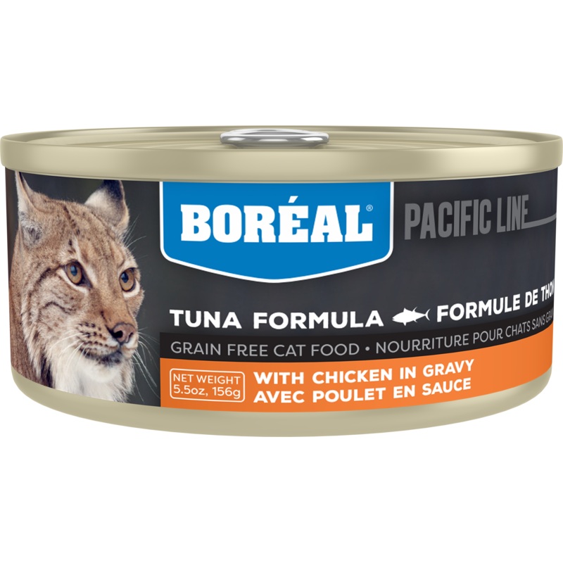Boreal Red Tuna With Chicken in Gravy Wet Cat Food Can - 156g