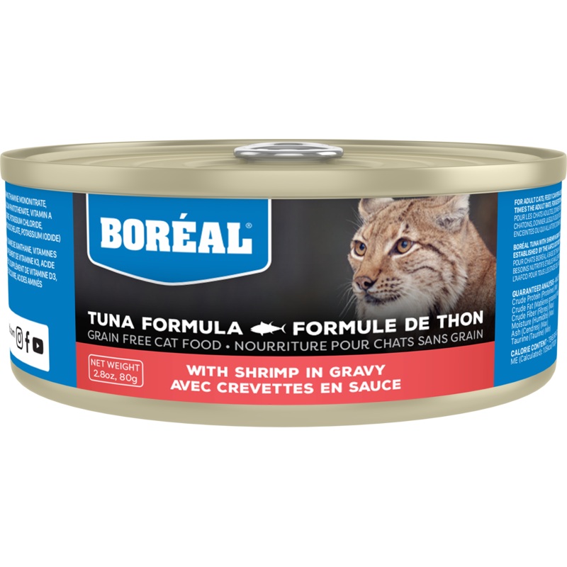 Boreal Red Tuna With Shrimp in Gravy Wet Cat Food Can - 80g