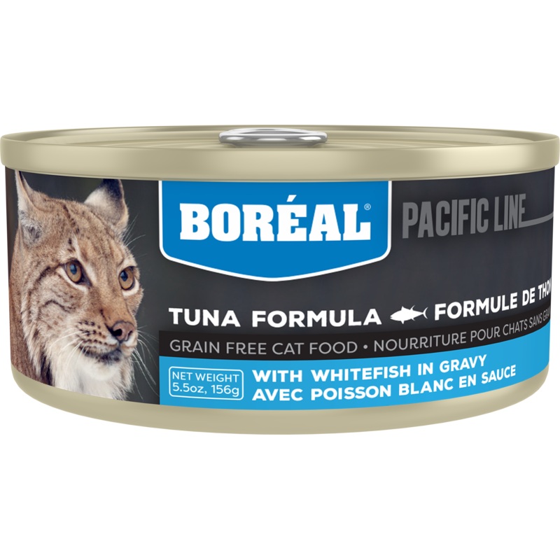 Boreal Red Tuna With Whitefish in Gravy Wet Cat Food Can - 156g