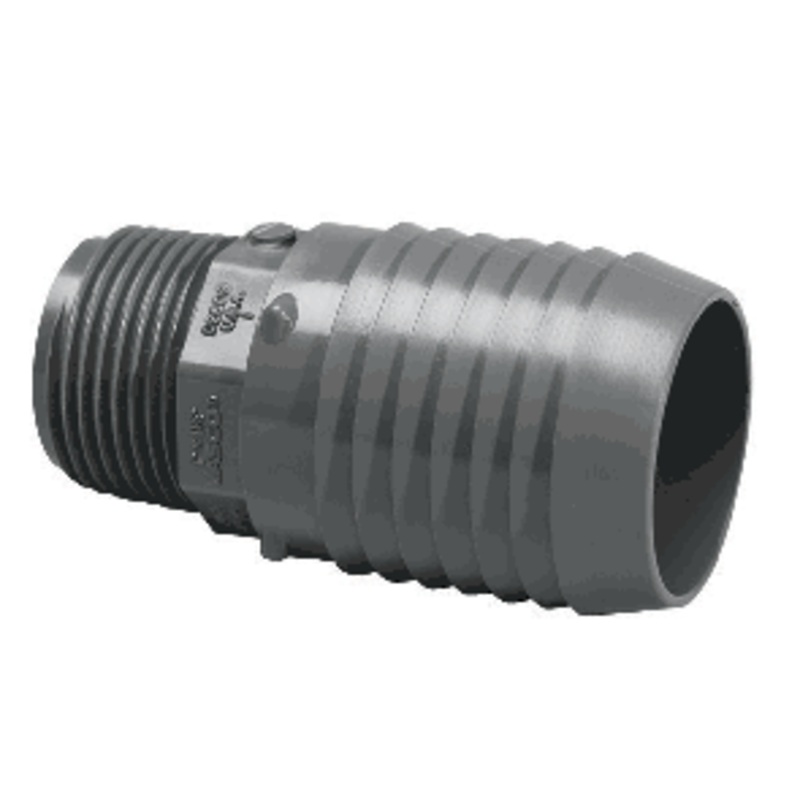 PVC Reducing Male Adapter Reducing MIPT x Insert - 3/4 Inch x 1 Inch