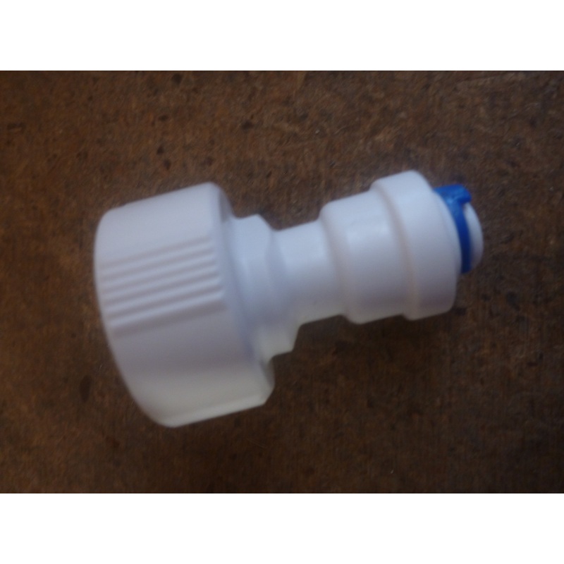 Reverse Osmosis Tap fixture 1" push in fitting all plastic