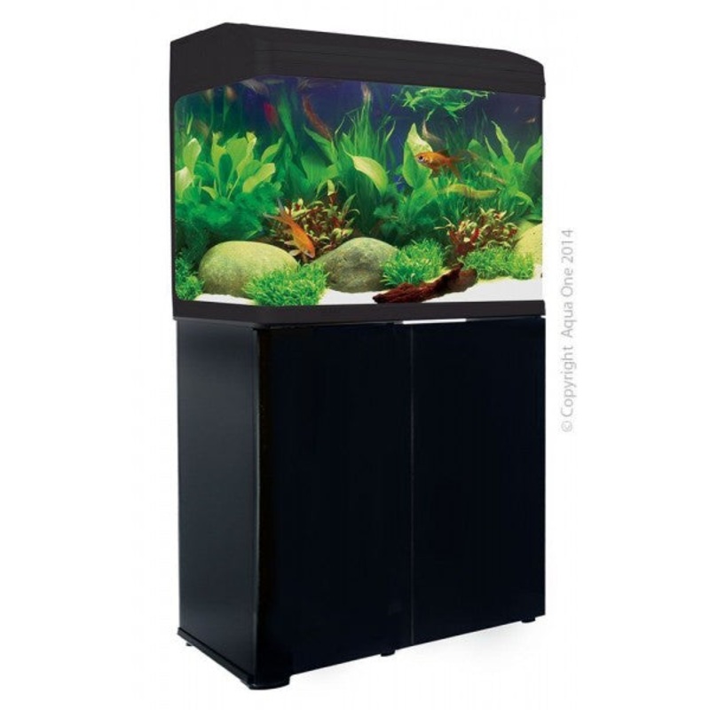 Aqua One Aquastyle 980 Aquarium BLACK with cabinet