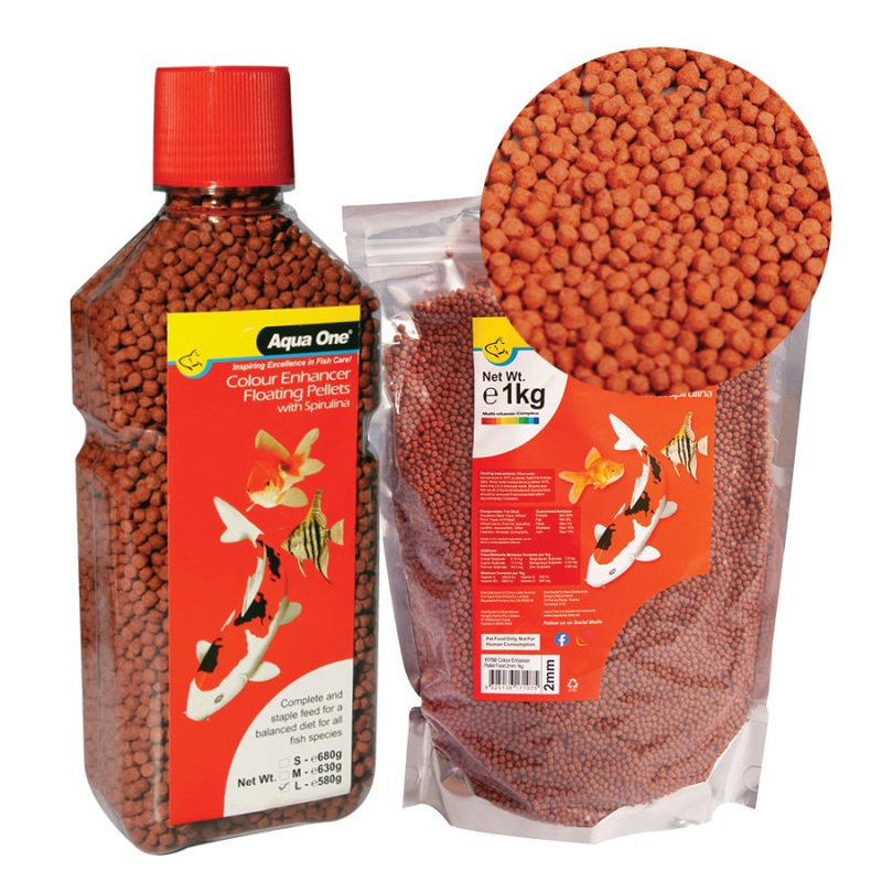 Aqua One Colour Enhancing Pellet 1kg 2mm