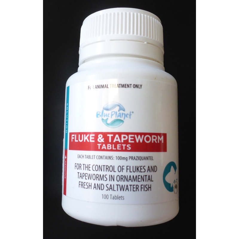 Blue Planet Praziquantel (Fluke and Tapeworm) Tablets 100 pk