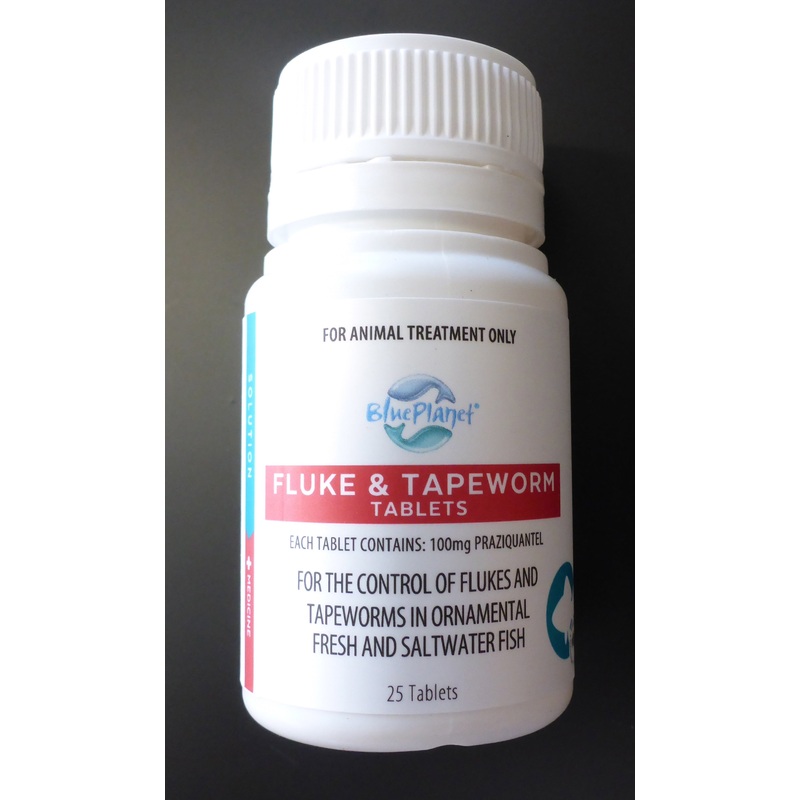 Blue Planet Praziquantel (Fluke & Tapeworm) Tablets 25 pk