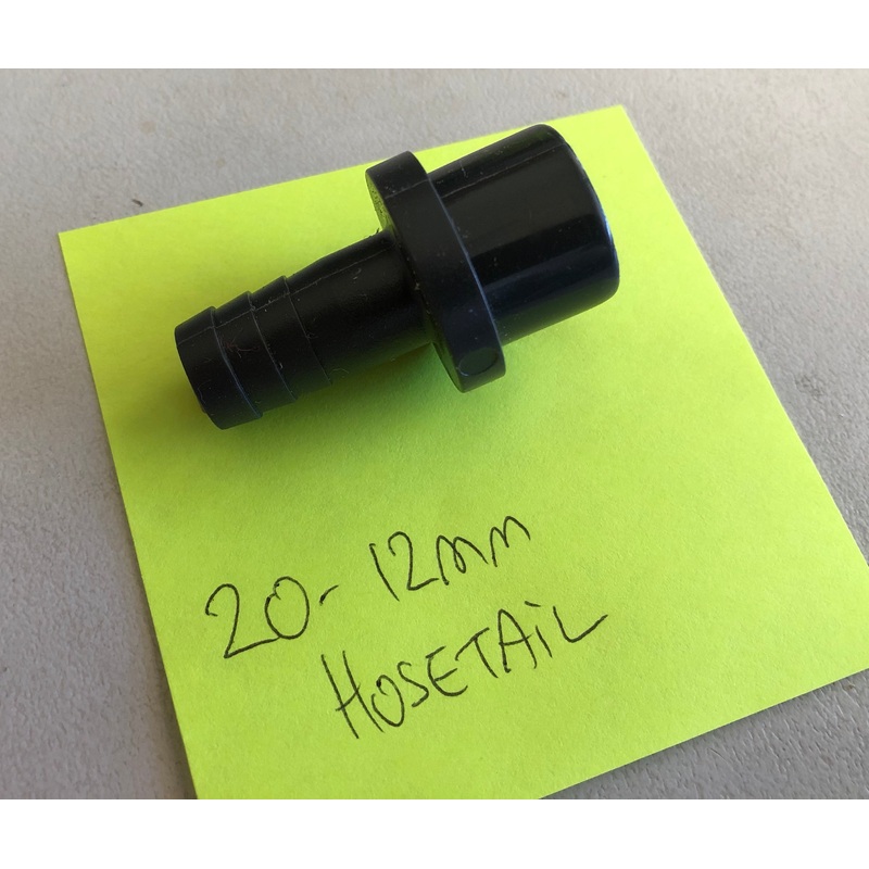20MM TO 12MM BARBED HOSETAIL ADAPTER