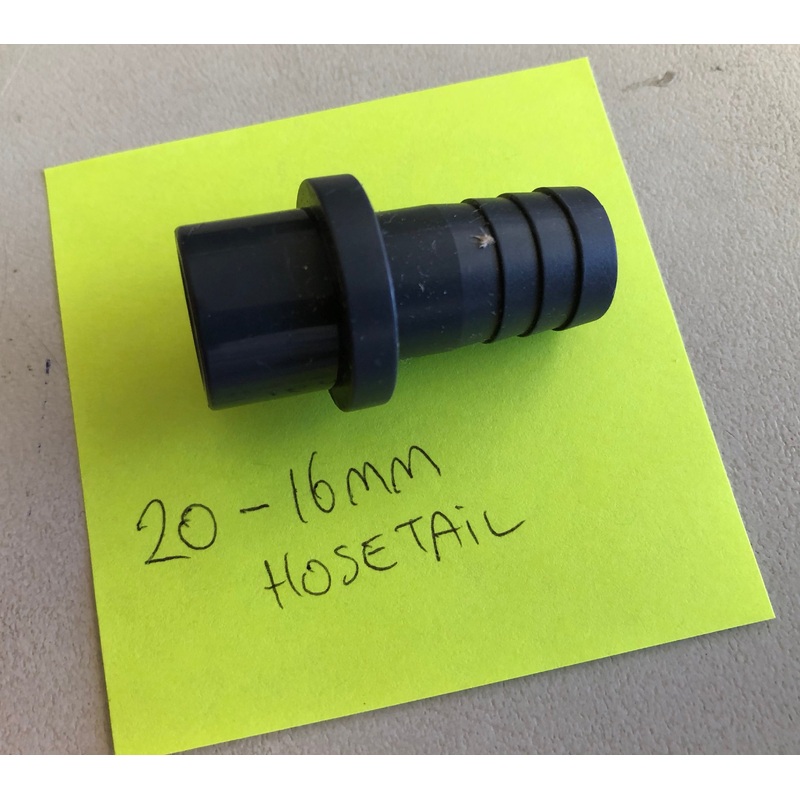20MM TO 16MM BARBED HOSETAIL ADAPTER