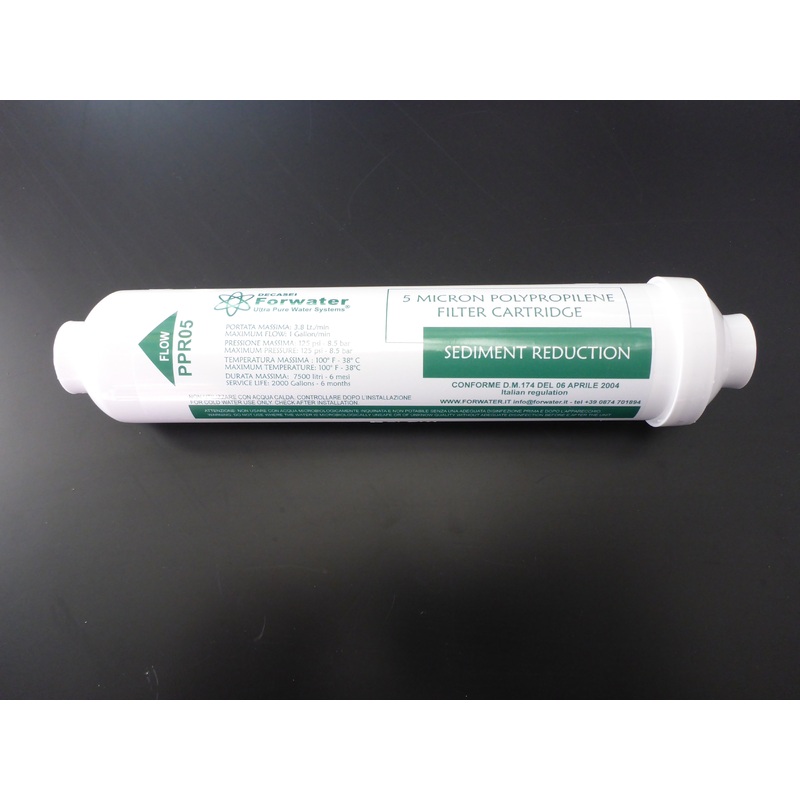 Forwater 5 micron in line sediment cartridge