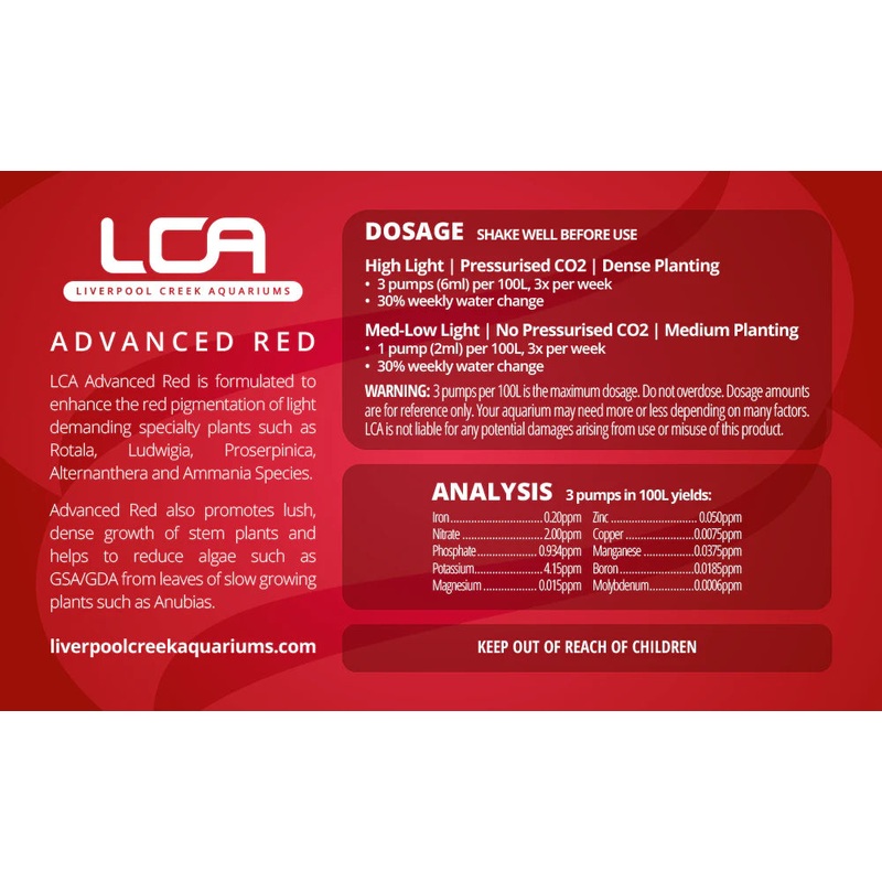 LCA Advanced Red 500ml