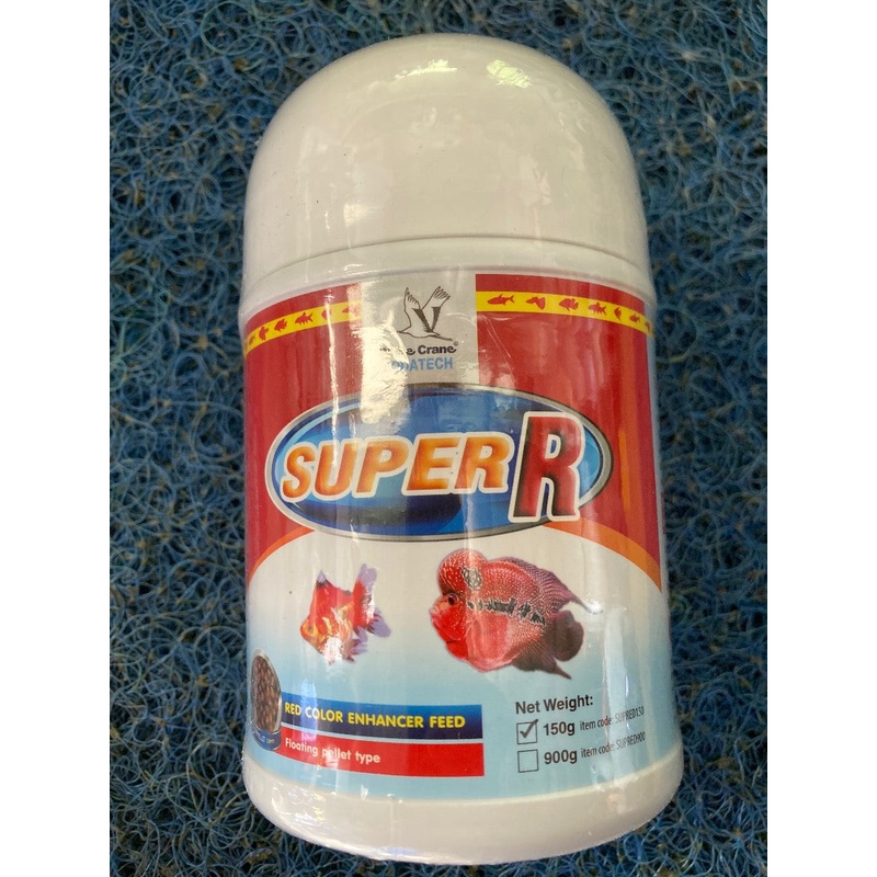White Crane Super R Colour Enhancing Fish Food 150g